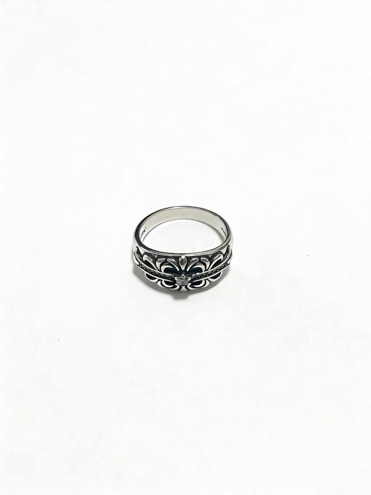 Chrome Hearts Sterling Silver Filigree Ring